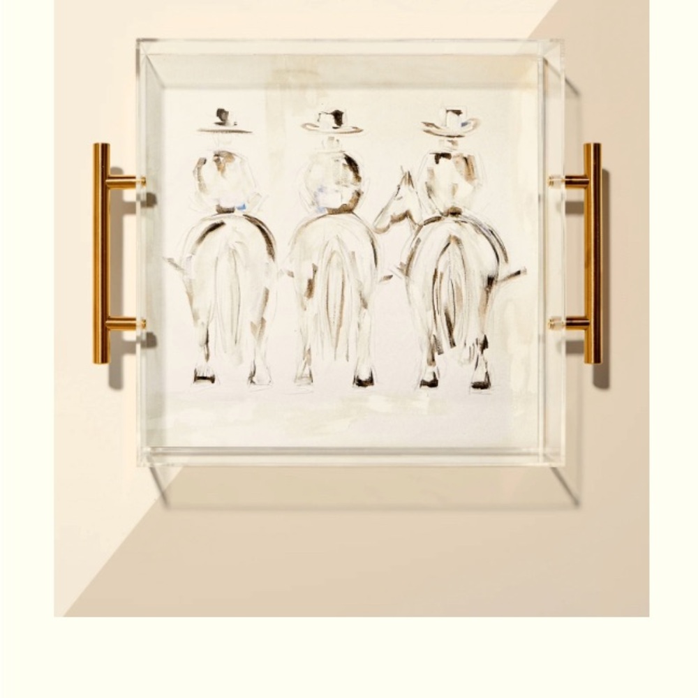 Tart acrylic serving tray